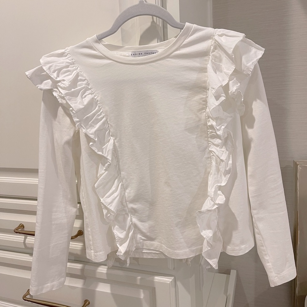 English Factory ruffle blouse